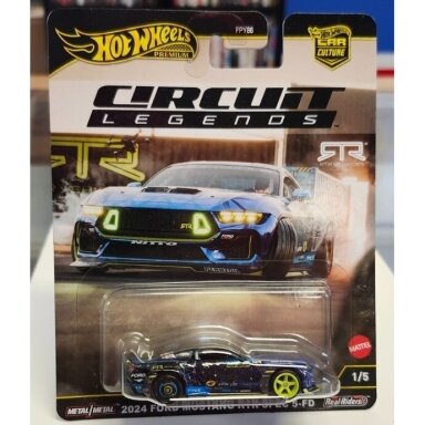 Hot Wheels Premium Car Culture Circuit Legends Modeliukas 2024 Ford Mustang RTR Spec 5-FD, purple Hot Wheels Premium Car Culture Circuit Legends Modeliukas 2024 Ford Mustang RTR Spec 5-FD, purple