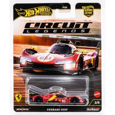 Hot Wheels Premium Car Culture Circuit Legends Modeliukas Ferrari 499P, red (yra Sandėlyje) Hot Wheels Premium Car Culture Circuit Legends Modeliukas Ferrari 499P, red (yra Sandėlyje)