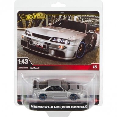 Hot Wheels Premium Modeliukas 1/43 1995 Nismo GT-R LM BCNR33, silver