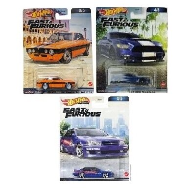 Hot Wheels Premium 1971 Alfa Romeo Giullia Sprint GTA, ’99 Nissan Maxima, Custom Mustang Hot Wheels Premium 1971 Alfa Romeo Giullia Sprint GTA, ’99 Nissan Maxima, Custom Mustang