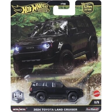 Hot Wheels Premium Off Road 2024 Toyota Land Cruiser 0/5 Chase Version, black