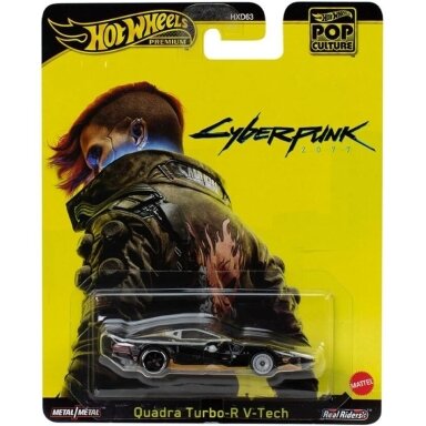 Hot Wheels Premium Pop Culture Modeliukas Cyberpunk Quadra Turbo-R V-Tech Black (yra Sandėlyje) Hot Wheels Premium Pop Culture Modeliukas Cyberpunk Quadra Turbo-R V-Tech Black (yra Sandėlyje)