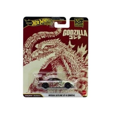Hot Wheels Premium Pop Culture Modeliukas Nissan Skyline GT-R (BNR34), red/white Godzilla Hot Wheels Premium Pop Culture Modeliukas Nissan Skyline GT-R (BNR34), red/white Godzilla