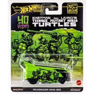 Hot Wheels Premium Pop Culture/Entertainment Series Modeliukas Volkswagen Drag Bus TMNT, green/black (Teenage Mutant Ninja Turtles) (yra Sandėlyje) Hot Wheels Premium Pop Culture/Entertainment Series Modeliukas Volkswagen Drag Bus TMNT, green/black (Teenage Mutant Ninja Turtles) (yra Sandėlyje)
