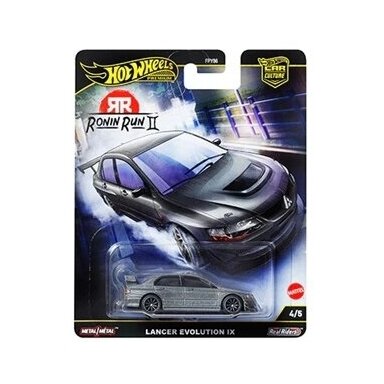 Hot Wheels Premium Ronin Run II Modeliukas Mitsubishi Lancer Evolution IX, Grey