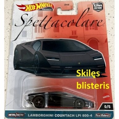 Hot Wheels Premium Spettacolare Lamborghini Countach LP1 800-4 black CHASE (crack in blister) Hot Wheels Premium Spettacolare Lamborghini Countach LP1 800-4 black CHASE (crack in blister)