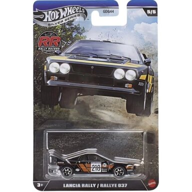 Hot Wheels Silver Line Rally Racers Lancia Rally 037 Black Metal Base Hot Wheels Silver Line Rally Racers Lancia Rally 037 Black Metal Base