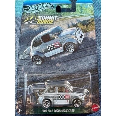 Hot Wheels Silver Line Summit Surge 60s Fiat 500D Modificado Grey Hot Wheels Silver Line Summit Surge 60s Fiat 500D Modificado Grey