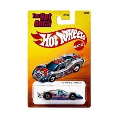 Hot Wheels Silver Line The Hot Ones 1967 Ford GT40 MK.IV Silver NO. 40 Hot Wheels Silver Line The Hot Ones 1967 Ford GT40 MK.IV Silver NO. 40