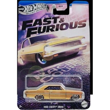Hot Wheels Silverline Fast and Furious 1966 Chevrolet Nova, gold