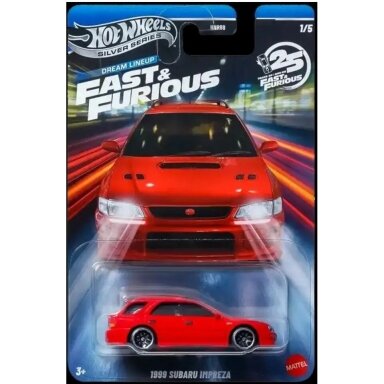 Hot Wheels Silverline Fast and Furious 1999 Sabaru Impreza Wagon Red Hot Wheels Silverline Fast and Furious 1999 Sabaru Impreza Wagon Red
