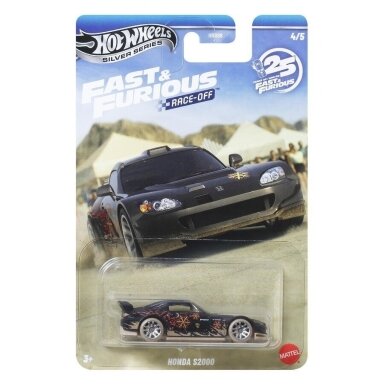 Hot Wheels Silverline Fast & Furious Race Off Modeliukas Honda S2000, various Black (yra sandėlyje) Hot Wheels Silverline Fast & Furious Race Off Modeliukas Honda S2000, various Black (yra sandėlyje)