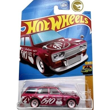 Hot Wheels Mainline STH 2023 Modeliukas Datsun Bluebird Wagon 510 Pink Super Treasure Hunt Long Card (Factory Condition from STH set BOX) (yra Sandėlyje) Hot Wheels Mainline STH 2023 Modeliukas Datsun Bluebird Wagon 510 Pink Super Treasure Hunt Long Card (Factory Condition from STH set BOX) (yra Sandėlyje)