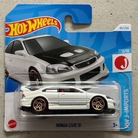 Hot Wheels Mainline Modeliukas Honda Civic Si White (yra Sandėlyje)