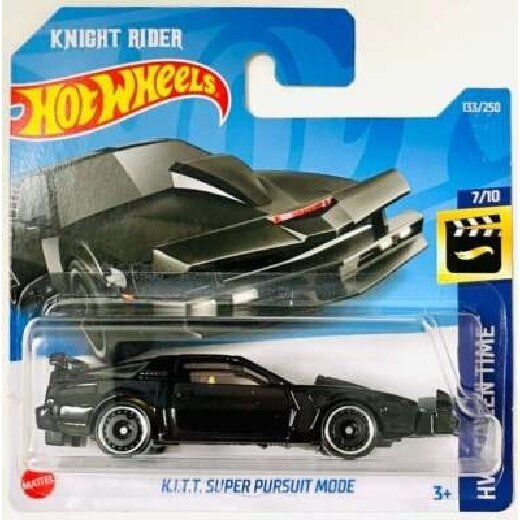 Hot Wheels Mainline Modeliukas K.I.T.T. Super Pursuit Mode Black Short Card (yra Sandėlyje)
