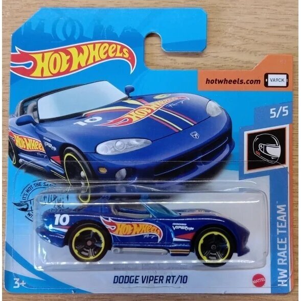 Hot Wheels Mainline Modeliukas Dodge Viper RT/10 Blue TH - Treasure hunt Short Card (yra Sandėlyje)