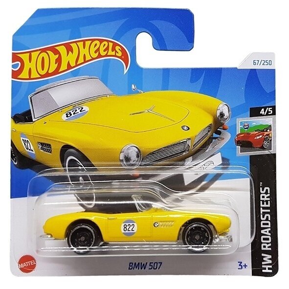 Hot Wheels Mainline Modeliukas BMW 507 Yellow Short card (yra Sandėlyje)