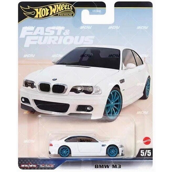 Hot Wheels Premium Modeliukas BMW M3 E46 Fast & Furious