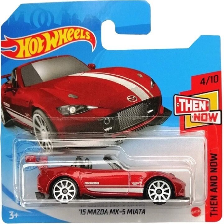 Hot Wheels Mainline 15 Mazda MX-5 Miata red short card