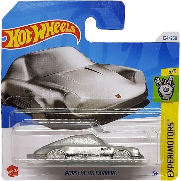 Hot Wheels Mainline Modeliukas Porsche Clip Raw Metal Silver