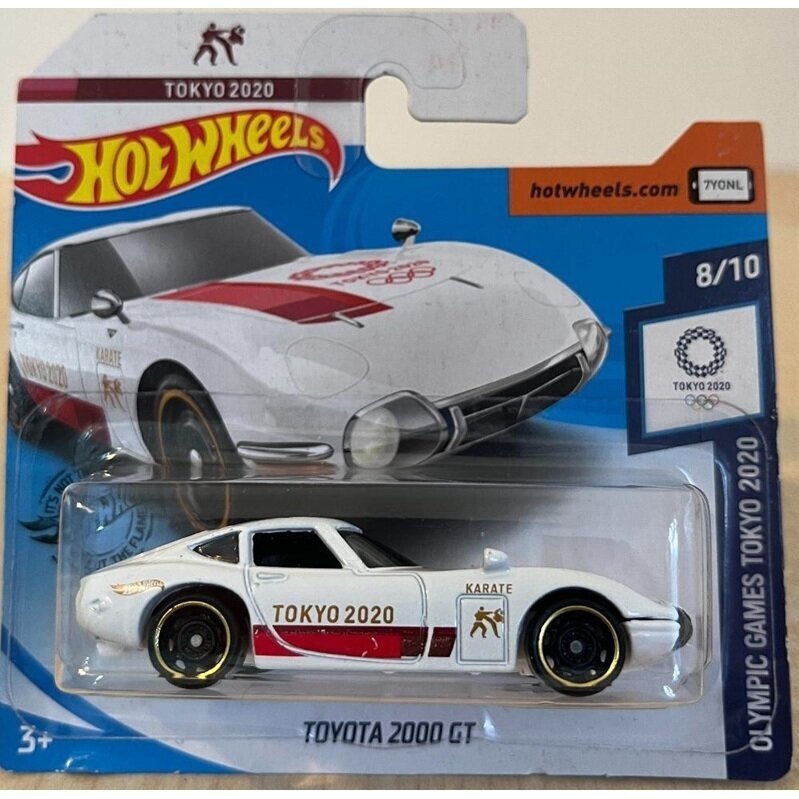 Hot Wheels Mainline Modeliukas Toyota 2000 Gt White Short Card (yra Sandėlyje)