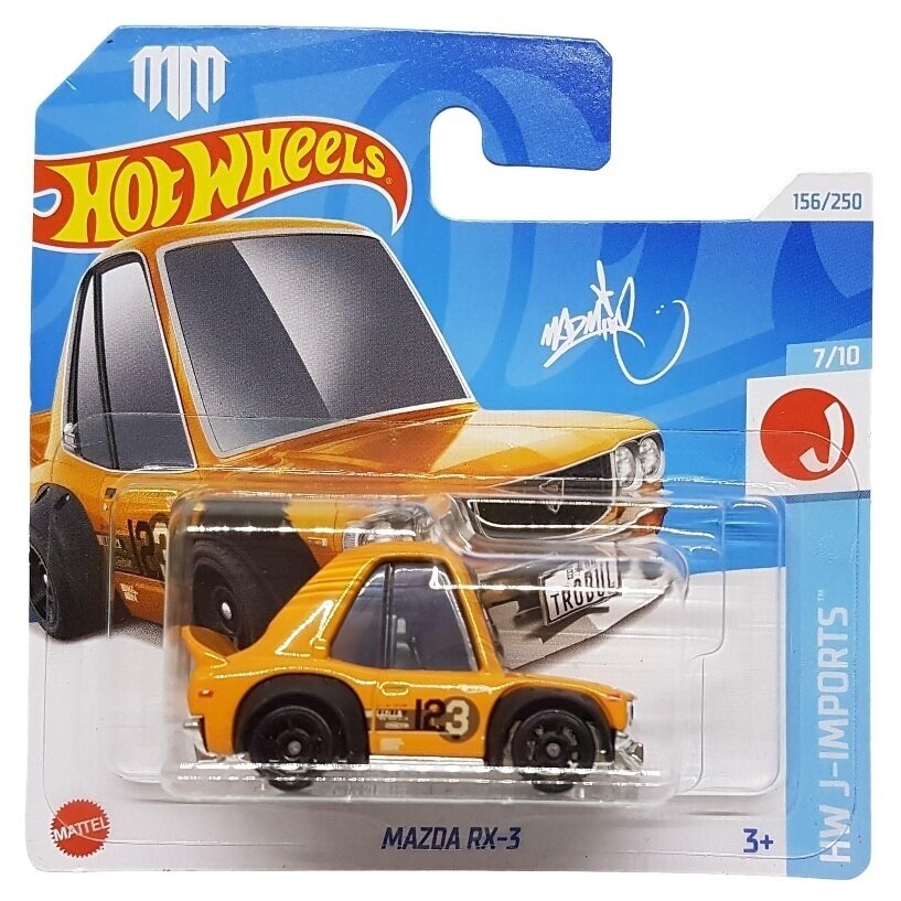 Hot Wheels Mainline Modeliukas Mazda RX-3 Tooned Orange