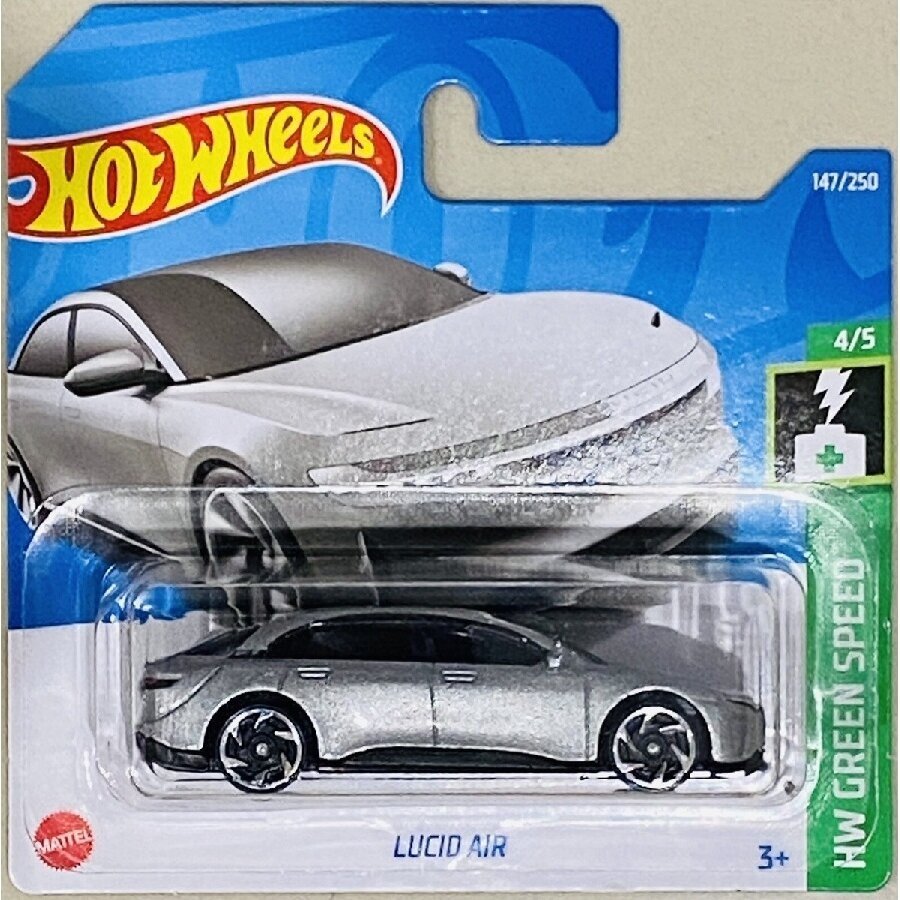 Hot Wheels Mainline Lucid Air Silver Short Card