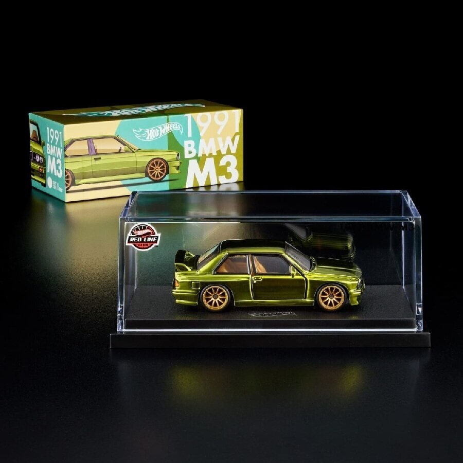Hot Wheels RLC Exclusive Modeliukas 1991 BMW M3 Olive (yra sandėlyje) 1