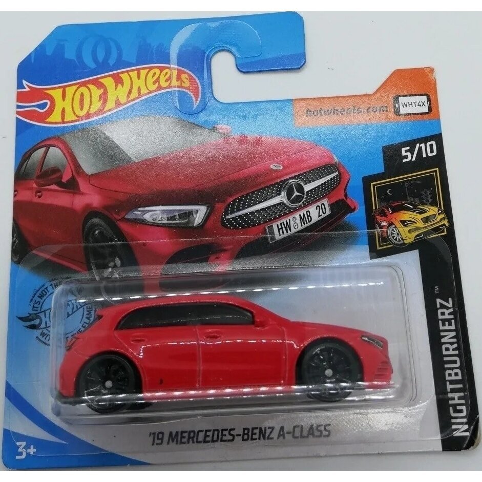 Hot Wheels Mainline 2019 Mercedes benz A-class Red short card