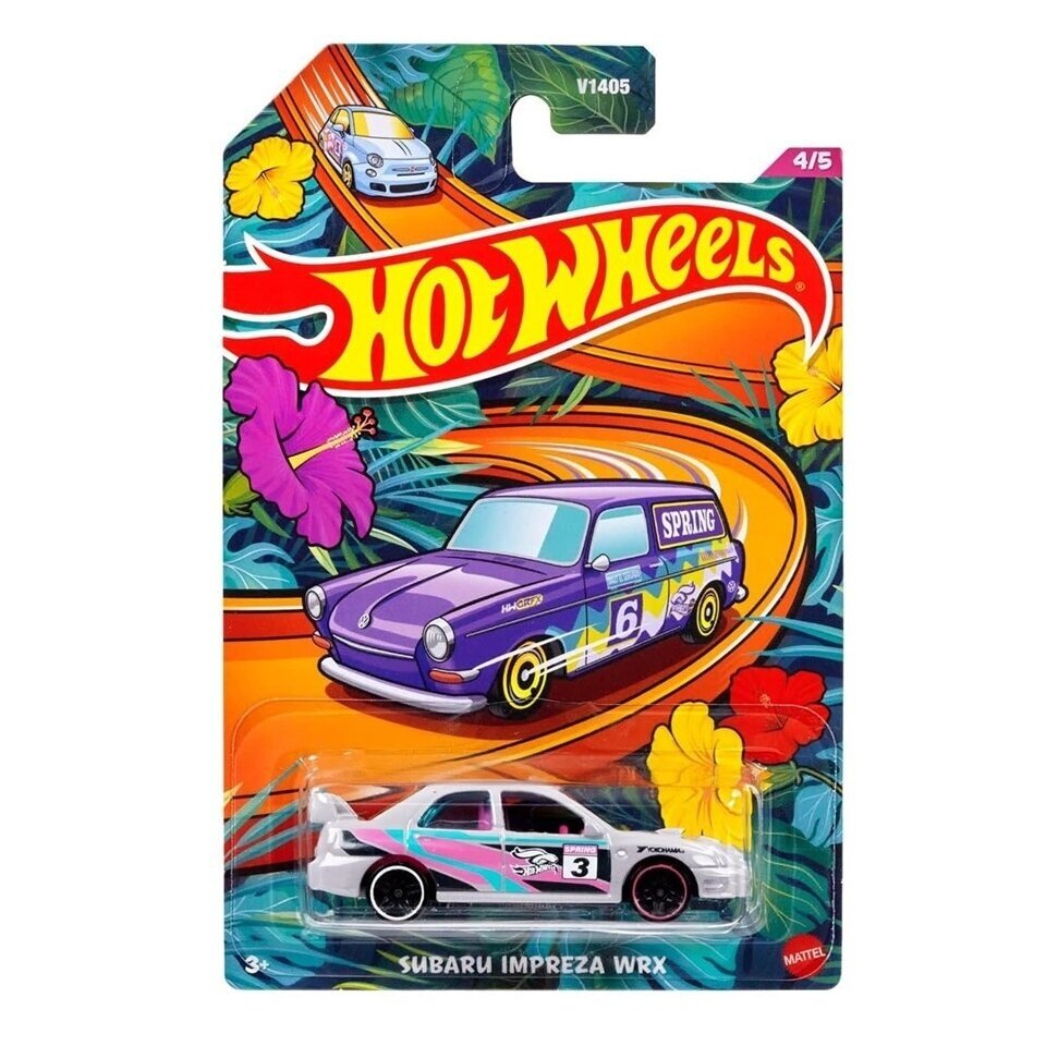 Hot Wheels Spring Series Modeliukas Subaru Impreza WRX Grey Long Card (yra Sandėlyje)