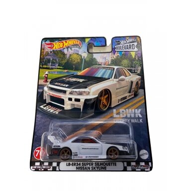 Hot Wheels Premium Boulevard LB-ER34 Nissan Skyline Super Silhoutte white Hot Wheels Premium Boulevard LB-ER34 Nissan Skyline Super Silhoutte white