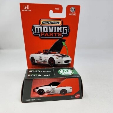 Matchbox Moving Parts 2004 Honda S2000 White