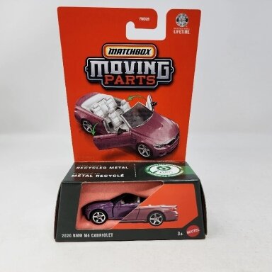 Matchbox Moving Parts 2020 BMW M4 Cabriolet Purple