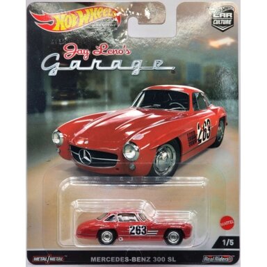 Hot Wheels Premium Mercedes Benz 300SL #263 *Jay Leno's Garage*, red Hot Wheels Premium Mercedes Benz 300SL #263 *Jay Leno's Garage*, red