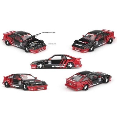 MINI GT Kaido House 1983 Toyota AE86 Sprinter Trueno *Kaido Advan*, red/black