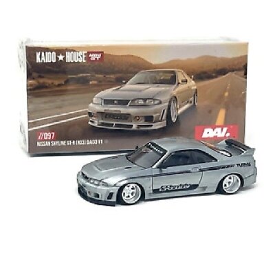 Mini GT Kaido House Modeliukas Nissan Skyline GT-R (R33) DAI33 V1, white CHASE Mini GT Kaido House Modeliukas Nissan Skyline GT-R (R33) DAI33 V1, white CHASE