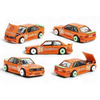 Mini GT Modeliukas 1/64 1989 BMW M3 (E30) *Kaidohaus* V1, orange Mini GT Modeliukas 1/64 1989 BMW M3 (E30) *Kaidohaus* V1, orange