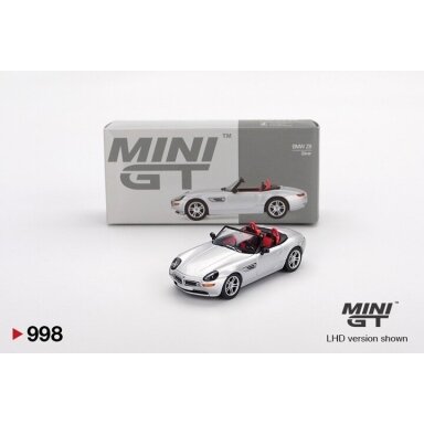 Mini GT 1/64 2003 BMW Z8, titanium silver