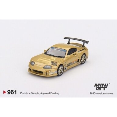 Mini GT 1/64 2023 Totota Supra MK4 (A80) Top Secret GT-300, top secret gold