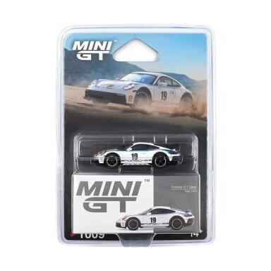 Mini GT 1/64 2024 Porsche 911 (992) Dakar Rally Design Package 74, white