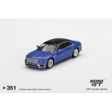 Mini GT Modeliukas 1/64 Bentley Flying Spur, blue with black roof (yra Sandėlyje) Mini GT Modeliukas 1/64 Bentley Flying Spur, blue with black roof (yra Sandėlyje)