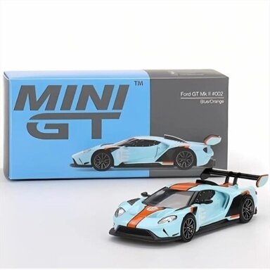 Mini GT Modeliukas 1/64 Ford GT MK II #002, gulf blue/orange Mini GT Modeliukas 1/64 Ford GT MK II #002, gulf blue/orange