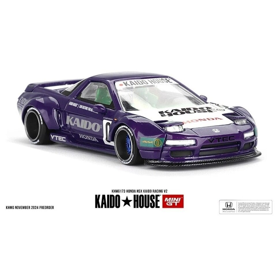 Mini GT Kaido House 1/64 1990 Honda NSX Kaido Racing V2, purple