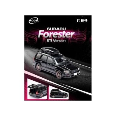 ModelModel 1/64 Modeliukas Subaru Forester SG9 Sti, black (yra Sandėlyje) ModelModel 1/64 Modeliukas Subaru Forester SG9 Sti, black (yra Sandėlyje)