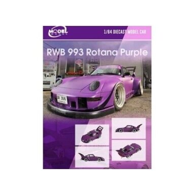 ModelModel Modeliukas Porsche RWB 993 Rotana, purple ModelModel Modeliukas Porsche RWB 993 Rotana, purple