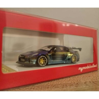 My Model Collect Modeliukas 1/64 Nissan GTR 1.5 *LB*, chrome chameleon My Model Collect Modeliukas 1/64 Nissan GTR 1.5 *LB*, chrome chameleon