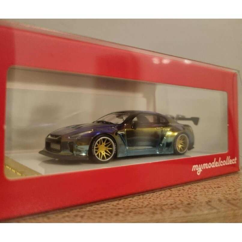 My Model Collect Modeliukas 1/64 Nissan GTR 1.5 *LB*, chrome chameleon My Model Collect Modeliukas 1/64 Nissan GTR 1.5 *LB*, chrome chameleon