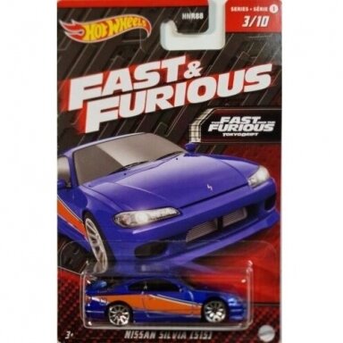 Hot Wheels Mainline Fast and Furious Nissan Silvia S15, purple Mona Liza