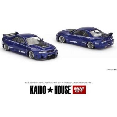 Mini GT Kaido House Modeliukas Nissan Skyline GT-R (R33) Kaido Works V2, metallic blue (yra Sandėlyje) Mini GT Kaido House Modeliukas Nissan Skyline GT-R (R33) Kaido Works V2, metallic blue (yra Sandėlyje)