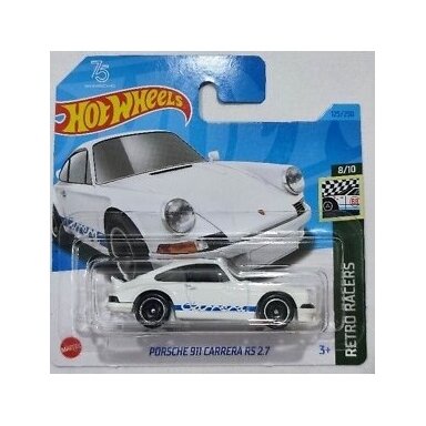 Hot Wheels Porsche 911 Carrera RS 2.7 White 125/250 HW Retro Racers 8/10 Hot Wheels Porsche 911 Carrera RS 2.7 White 125/250 HW Retro Racers 8/10